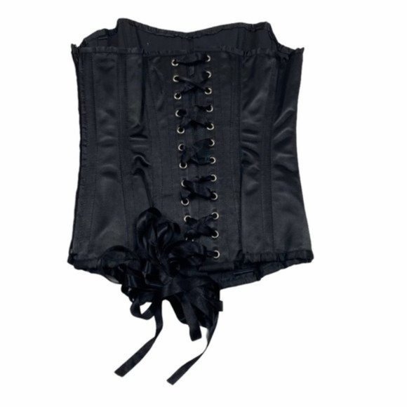 Corset Story Silver Glitter Steel Boned Corset - Picture 7 of 10